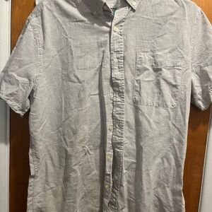 Sonoma Light Gray Casual Button-Down Shirt